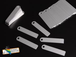 ALU hanglabel in speciale vormen en afmetingen